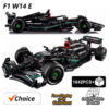 d78cba09b0887b5d F1 W14 E Technical Compatible 42171 1:8 Sets 1642PCS Performance Building Blocks Super Race Car Assembly Model Toys for Boy Gift