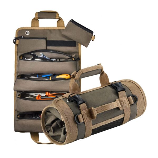 Multi-Purpose Hardware Tool Professional Multi-Pocket Portable Rolled Waterproof Storage Bag Pliers Wrenc
