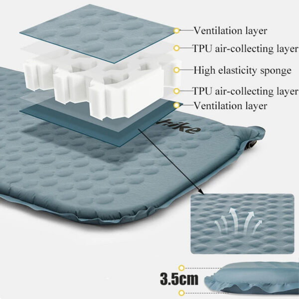 Naturehike Air Mattress Ultralight Folding Quick Self Inflating Inflatable Bed Portable Spong Mat Camping Inflatable Mattress