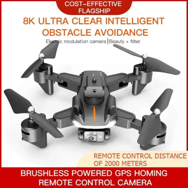 d79b32362b2eed0b P11 Pro Max Drone 8K 5G GPS Professional HD Aerial Photography Dual-Camera Obstacle Avoidanc Brushless Quadrotor Children Gifts