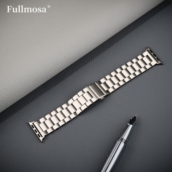 d7a4f7b4653245b0 Fullmosa Compatible Apple Watch Bands 41mm 40mm 38mm, Stainless Steel iWatch Band with Case for Apple Watch Ultra2/Ultra Series 9/8/7/6/5/4/3/2/1/SE/SE2, Rose Gold(Short)