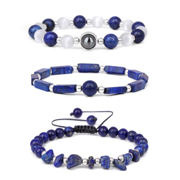 d7a6e6fcc6f255f8 3pcs/Set Body-Purifying Amethyst Bracelet Weight Loss, Yoga, Meditation - Healing Stone Jewelry for Women and Men