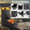 d7bea702728f4c75 Uniflasy Portable Rocket Stove for Cooking, Wood Burning Mini Stove with Storage Bag, Ideal for Outdoor Cooking, Camping, Backyard BBQ, and Hiking, Durable and Compact Camping Stove
