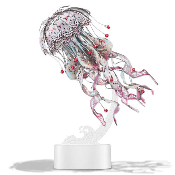 d7c79d6c2c9e71ef Piececool 3D Puzzles Metal Model Gifts Colourful Jellyfish Building Kits Jigsaw DIY Toy for Adult (4 Colors)