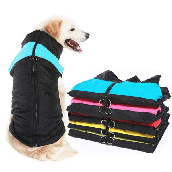 Winter Clothes Warm Big Dog Coat Puppy Clothing Waterproof Pet Vest Jacket For Small Medium Large Dogs Golden Retriever