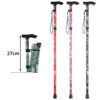 d7dc81216237b92b Hiking Camping Mountaineering Printing Walking Stick Telescopic Baton Trekking Poles Folding Cane Crutches Pole Unisex