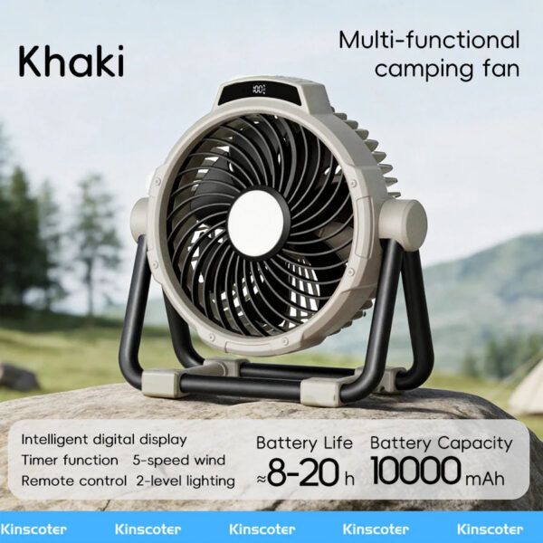 d81ade072d40966c Portable 6 in 1 Outdoor Camping Fan 20000mAh Rechargeable Wireless Tent Ceiling Fan 4 Speed Adjustment LED Lighting Power Bank