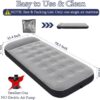 d81e2667ece7b6d7 SAYGOGO Camping Air Mattress Travel Bed Sleeping Pad - Leak Proof Inflatable Mattress with Thickened Surface Built-in Pillow Air Bed for Home Camping SUV Truck RV Tent(Updated)