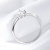 Smyoue White Gold 0.5ct 5mm Heart Cut Moissanite Ring for Women S Solid Sier Lab Diamond Wedding Band Jewelry GRA