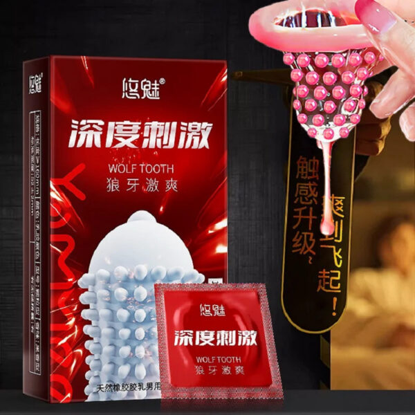d8395f937a04dceb Ultrathin Ribbed Condoms Long-lasting Sex Toys with Dotted Granular Threaded Passionate Lock Sperm Stimulation for Men Sex Goods