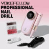 YOKEFELLOW 40000RPM Rechargeable Nail Drill Machine With HD Display Upgrade Electric Nail File With Cutter Nail Art Salon Tools