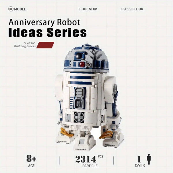 d83f553578312af5 Moive Series Classic R2D2 Robot Building Blocks Sets 2314Pcs Moc Modular Bricks 75308 Children Gifts