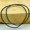 2.5-3mm artificial synthesis Black Diamond gemstone beads necklace 18Inches Thanksgiving Day National Style Christmas Relief Calming Fancy