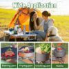 d8535ea4737522ef Orifesio Foldable Camping Stove, 2600W Portable Butane Stove with Windshield and Storage Bag, Ideal for Camping, Picnic, Hiking, Home, Travel