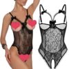 d86b473c19fca082 Lingerie for Women Sexy Teddy One-Piece Lace Babydoll Bodysuit Nightie Plus Size