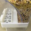 Hypeety Automatic Bird Feeder No Mess Pet Feeder Seed Food Container Perch Cage Accessories for Budgerigar Canary Cockatiel Finch Parakeet