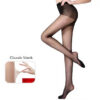 Women Socks INDJXND Fashion Latest Design Spring Sexy Tattoo Black Tights Transparent Thin Style Stockings Ladies Girl Pantyhose W050
