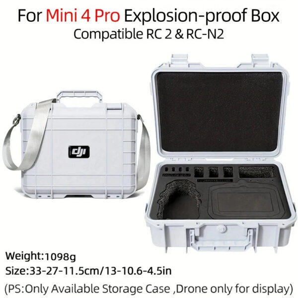 d8713e31f213d24e For DJI Mini 4 Pro Case Mini 4 Pro Explosion Proof Case Mini 4 Pro Bag Portable Waterproof Box Hard Shell Large Capacity Case