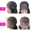 d8753a911a0fa95b Kinky Curly Wigs Frontal 13x4 HD Front Pre Plucked 4x4 Lace Closure Wig Remy Human Hair Extersion