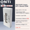 ONTi 10G RJ45 Copper SFP+ Module 10GBase-Tx Ethernet Fiber Optic FTTH Compatible with Cisco/Mikrotik Switch 30m / 80m