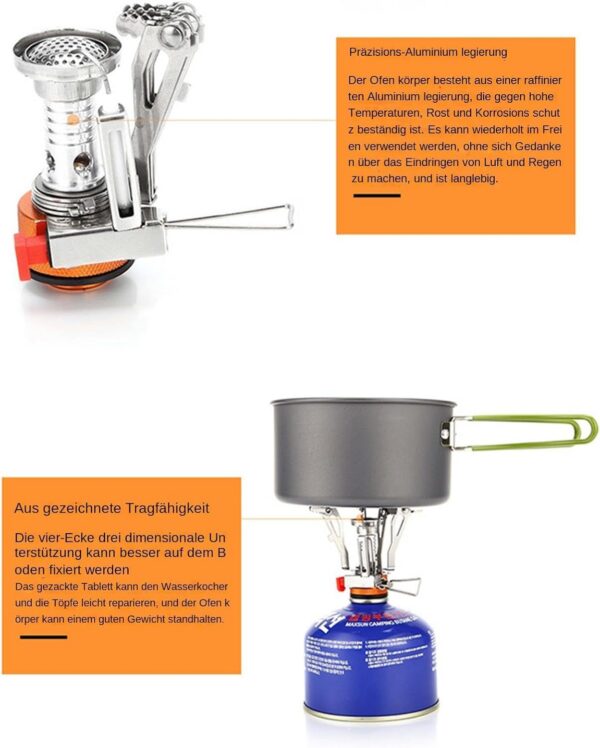 Generic Pocket Rocket 2 Ultraleichter Campingkocher – kompakter Gaskocher, ideal für Wanderungen und Outdoor-Abenteuer | Schnelles Kochen und einfacher Transport