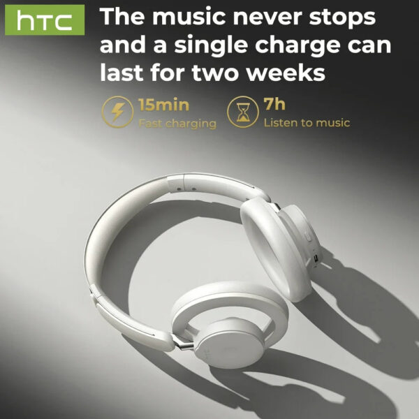HTC HP06 Bluetooth V6.0 Wireless Open-Ear Headphones Foldable Punchy Bass Headset for PC Laptop phone TV lightweight Hollow Airy