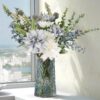 Faux Flowers in Vase,Artificial Flowers in Vase,Table Centerpieces for Dining Room,Flower Centerpieces for Tables,Fake Flowers with Vase,Kitchen Table Decor,Coffee Table Decor