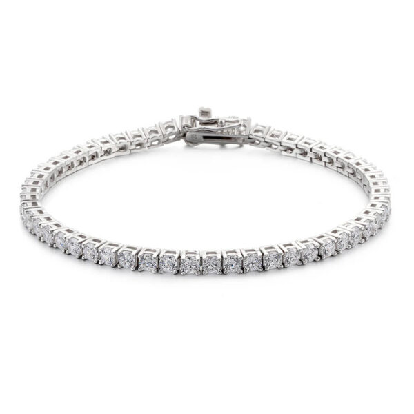 Serenity 3mm 4mm 5mm 6.5 D Color VVS1 Moissanite Tennis Bracelet For Women Man Anniversary Gift S925 Silver Bracelet Hand Chain