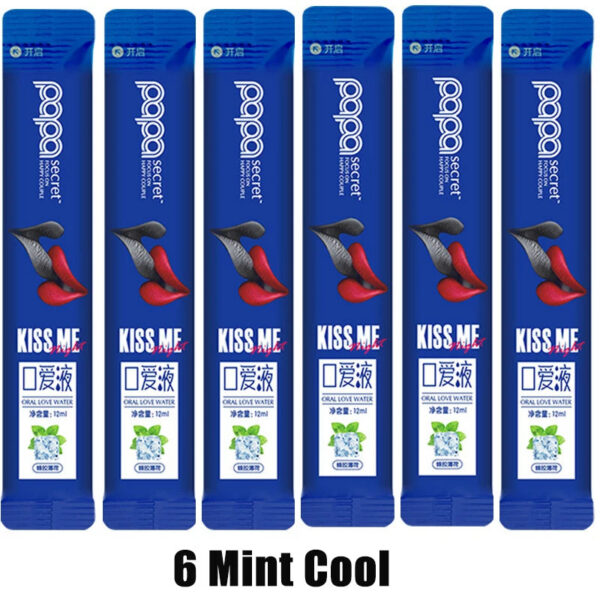 d901166cbeba4dc8 6pcs Oral Sex Water Lubricante Sexual Strawberry Peach Flavor Ice Fire Sex Toys Water Based Lubricant Gel for Women Men Couples
