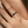 d904e06190ee7784 MODIAN 925 Sterling Silver Water Drop Cocktail Ring Classic Prong Purple Cubic Zirconia Rings For Women Female Fine Jewelry