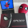 d907c564c15c070e Mascara Spiderman Headgear Cosplay Moving Eyes Electronic Mask Spider Man 1:1 Remote Control Elastic Toys Adults Kids Gift