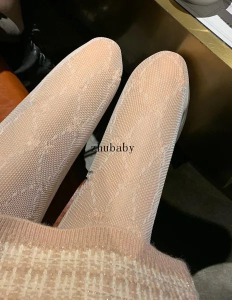 d90b28d87f32497f Women Style Pantyhose Wild Thin Sexy Stretch Stockings Letter Pattern Net Mesh leggings For Women7707979