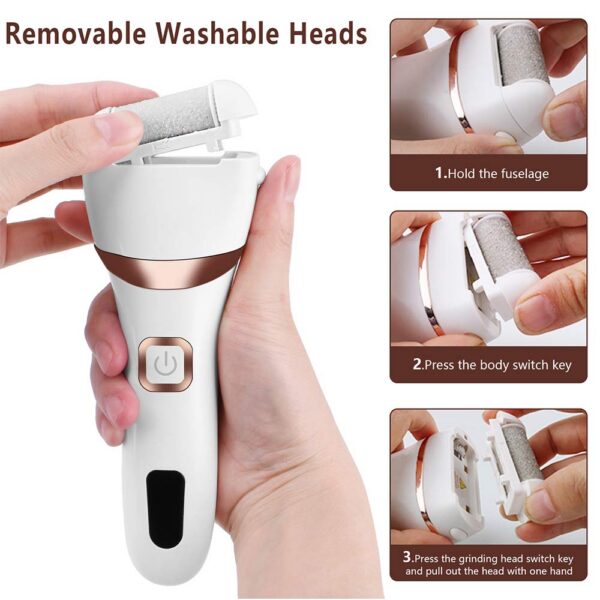 d913b5f249999618 Electric Pedicure Tools File Leg Heels Remove Hard Cracked Dead Skin Callus Remover Feet Foot Files Clean Care hine