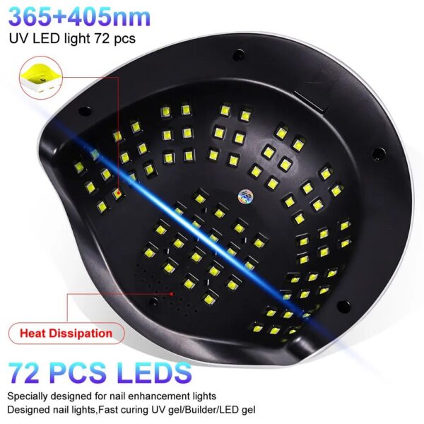 d9295067eca1331c Professional UV LED Lamp 320W Big Power 72LEDs Dryer Light For Manicure Drying Gel Nail Polish Sensor Nails Art Tools