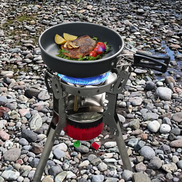 d933b7e00a45f118 BRS-69 High Power 4360W Outdoor Adjustable Height Foldable Gas Burner Camping Picnic Windproof Stove Cooking Accessory