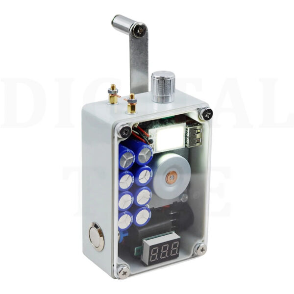 d953ea2546e1f1b5 8-capacitor Hand Generator USB Charging Camping Equipment Outdoor Emergency Tool Cranked for 2 Minutes, can Lgnite 40-50 Times