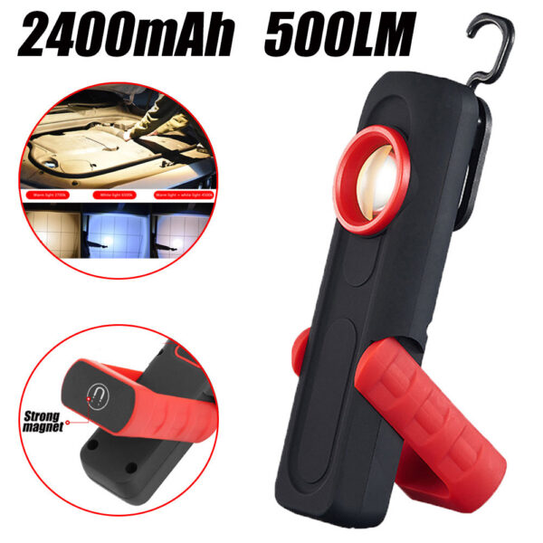 Detaig Tools Car Paint Finish Lamp 500LM 2400mAh Scan Swirl Magnetic Grip Multifunction Auto Repair Working Lights