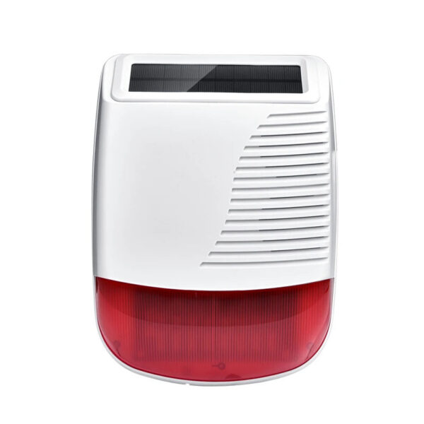 d969955af315d953 433MHz Wireless Solar Strobe Siren Waterproof For Tuya PG103 106 107 W2B W3B W4B W7B G30 G50 Home Burglar Wifi GSM Alarm System