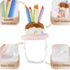 Namsan Holiday Pet Costume Cat Birthday Hat Small Dog Birthday Cake Hat Dog Birthday Party Supplies, Small