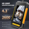 Industrial Endoscope 1080P 4.3 "Single Dual Lens HD1080P Car Inspection Borescope IP68 Waterproof Sewer Camera With LED
