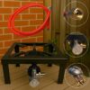 Gaskocher Hockerkocher, 6KW Tragbarer Campingkocher, inklusive 50 mBar Gasdruckregler und 150 cm Schlauch für den Einsatz im Freien und Camping