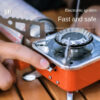 Camping Mini Big Power Heater Gas Stove Outdoor Tourist Burner Cooker Portable Picnic Cookware Barbecue BBQ