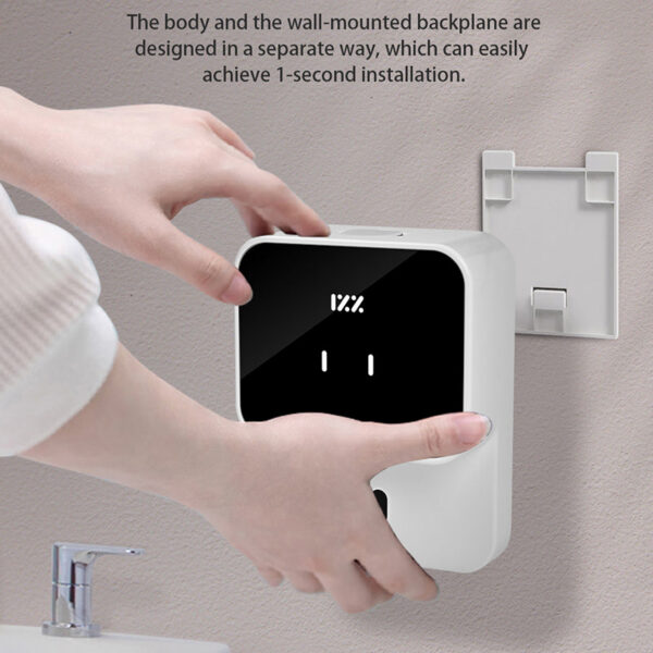Liquid Soap Dispensers Rechargeable Wall-mounted 280ML Three-Speed Adjustment Automatic Foam Dispenser Hand Sanitizer hine