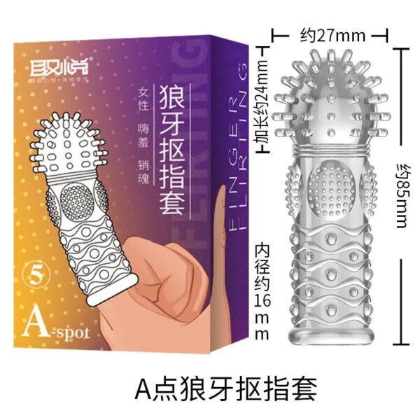 d9d37d9ed26f6f2f Finger Sleeve condoms G Spot Massage Adult Masturbation Sex Exotic Condom Particles Flirting Women Foreplay Anal Plug Sex Toys