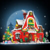 d9df54fabd489770 2023 City Creativity Winter Village ART House Model Building Blocks Bricks Kids Toys Christmas Gift