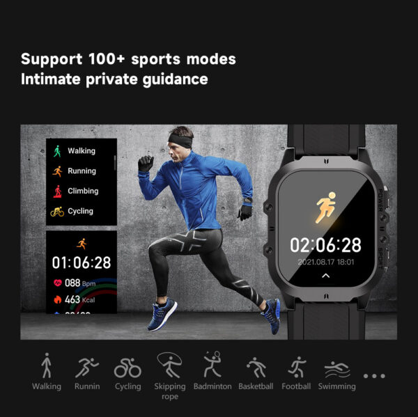d9edf788c1018d42 New C26 Smart Watch 100+ Sports Modes Bluetooth Call Smartwatch 1.96" AMOLED Display 1ATM Waterproof Outdoor Military Wristwatch