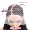 Wigs Jerry Curly Front 13x4 Transparent Lace For Women 4x4 Closure Short Bob Human Hair Wig 8-14inch