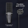 d9ffeb4f25036f03 Zealsound RGB USB Condenser Gaming Microphone Computer Professional Mic For PC PS4 PS5 Phone Recording Streaming Podcasting