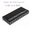 da0acfbd63cdaad4 Gigabit SFP Media converter SFP to 1/2/4/8 RJ45, 100/1000M fast Ethernet transceiver module, IP camera Fibre Channel switch