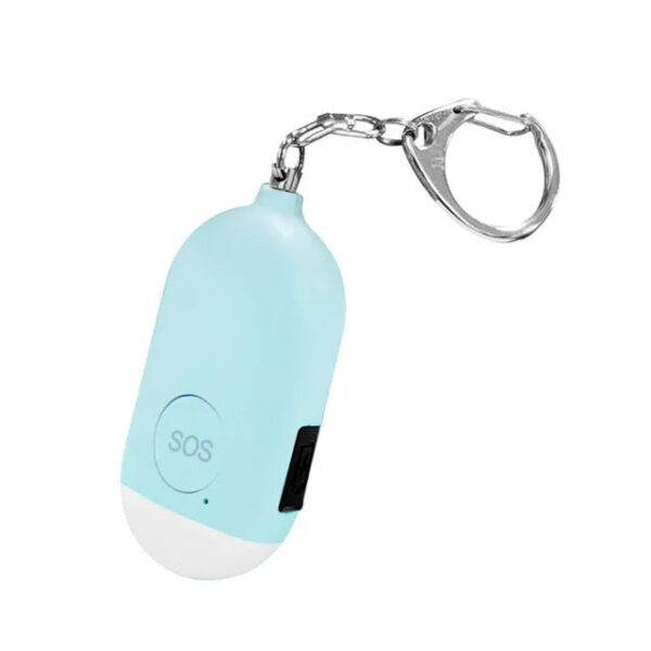 da1bd72c17e84918 Personal SOS 130dB With LED Light Rechargeable Self Defense Woman Safety Alarm Key Chain Emergency Anti-Attack